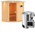 Karibu Sauna Tonja - 68 mm Systemsauna - 230 Volt Plug & Play-3,6kW Plug&Play