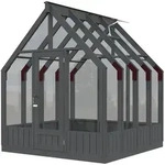 Palmako Gew&auml;chshaus / Pavillon / Glashaus Emilia 5,4 m2 - 18 mm dunkelgrau...