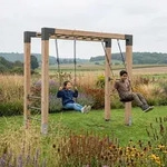 EXIT Holz-Monkeybar Linea Robust 110 mit Doppelschaukel