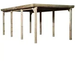 Weka Einzelcarport 617 PVC Kunststoffdach Einzelcarport 617 Gr. 2 (322 x 612 cm)