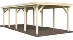 Palmako Carport Karl 23,1 m2 naturbelassen Holzcarport