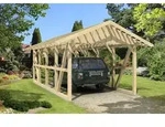 Skan Holz Schwarzwald Einzel 424x772cm Dachlattung unbehandelt ohne R&uuml;ckwand