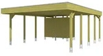 Skan Holz Carport Friesland 557x708 cm inkl. Abstellraum Sparset-impr&auml;gniert