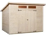 Weka 19 mm Gartenhaus 325 A Gr. 1 (254 x 194 cm)-naturbelassen - 50 % Rabatt auf