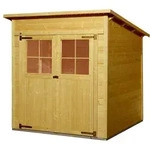 Weka 19 mm Gartenhaus 325 Gr. 2 198 x 194 cm-lasiert - 50 % Rabatt auf Dacheindeckung