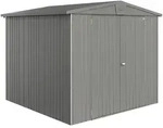 Biohort Ger&auml;tehaus Europa mit Doppelt&uuml;re - 244 x 228 cm (Gr. 4), quarzgrau-metallic