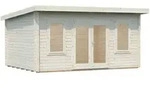 Palmako Gartenhaus Lisa 14,2 m2 - 44 mm naturbelassen