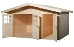 Weka 28 mm Gartenhaus 261 Gr. 2 (400 x 295 cm) - 50 % Rabatt auf Dacheindeckung