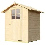 Weka 19mm Gartenhaus 317 -152 x 130 cm-naturbelassen - 50 % Rabatt auf Dacheindeckung