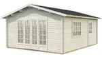 Palmako Gartenhaus Irene 23,9 m2 - 44 mm naturbelassen