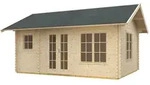 Skan Holz 45 mm Gartenhaus Esbjerg/Freizeithaus 1/2-380 x 520 cm (Esbjerg Gr. 1)