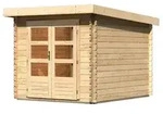 Karibu Gartenhaus Bastrup 4 - 28 mm-237 x 297 cm- naturbelassen