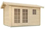 Weka Gartenhaus 163 340x250cm - 50 % Rabatt auf Dacheindeckung