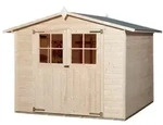 Weka 19 mm Gartenhaus 316-254 x 295 cm - 50 % Rabatt auf Dacheindeckung