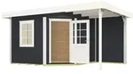 Weka Designhaus 213 A 390 x 240 cm Gr.1 anthrazit - 50 % Rabatt auf Dacheindeckung