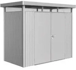 Biohort Ger&auml;tehaus HighLine mit Doppelt&uuml;r-275 x 155 cm (Gr. H 1)-silber-metallic