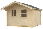 Skan Holz 28 mm Blockbohlenhaus Como-300 x 200 cm