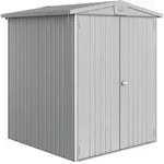 Biohort Ger&auml;tehaus Europa mit Doppelt&uuml;re - 172 x 156 cm (Gr. 2), silber-metallic