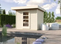 Weka Gartenhaus Designhaus wekaLine 172 mit Vordach (50 cm)-Gr. 3 (295 x 300