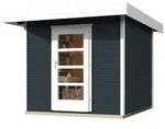 Weka Gartenhaus Designhaus wekaLine 172 mit Vordach (50 cm)-Gr. 3 (295 x 300