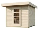 Weka Gartenhaus Designhaus wekaLine 172 mit Vordach (50 cm)-Gr. 2 (235 x 240