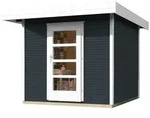 Weka Gartenhaus Designhaus wekaLine 172 mit Vordach (50 cm)-Gr. 2 (235 x 240