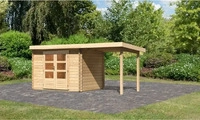 Karibu 73297, Karibu Gartenhaus Bastrup 3 inkl. 2m Schleppdach - 28 mm-297 x...