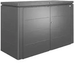 Biohort HighBoard Ger&auml;teschrank-200 x 84 x 127 cm (Gr&ouml;&szlig;e 200)-dunkelgrau-metallic