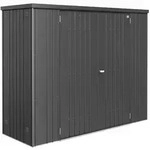 Biohort Metall Ger&auml;teschrank-227 x 83 cm (Gr&ouml;&szlig;e 230)-dunkelgrau-metallic