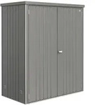 Biohort Metall Ger&auml;teschrank-155 x 83 cm (Gr&ouml;&szlig;e 150)-quarzgrau-metallic