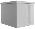 Biohort Ger&auml;tehaus Neo 236 x 292 cm (3B) Einzelt&uuml;r silber-metallic