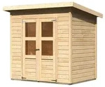 Karibu Eco Gartenhaus Merseburg 2 - 14mm-182 x 122cm