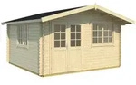 Weka Gartenhaus 401 - 40 mm naturbelassen 390 x 390 cm (Gr. 2) - 50 % Rabatt auf