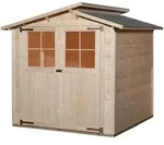 Weka Gartenhaus 323 / Ger&auml;tehaus 19 mm 198 x 148 cm naturbelassen - 50 % Rabatt auf