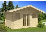 Skan Holz 45 mm Blockbohlenhaus Davos-380 x 300 cm