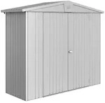 Biohort Ger&auml;tehaus Europa mit Doppelt&uuml;re - 244 x 84 cm (Gr. 2A), silber-metallic