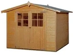 Weka 19 mm Gartenhaus 316-254x 194 cm - 50 % Rabatt auf Dacheindeckung