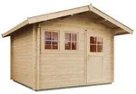 Weka Gartenhaus 139 mit Vordach 300 x 250 cm - 50 % Rabatt auf Dacheindeckung