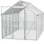 Vitavia Gew&auml;chshaus Venus 6200 inkl. 2 Dachfenstern - 6,2 m2 -Alu-blank eloxiert-3