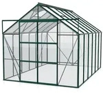 Vitavia Gew&auml;chshaus Uranus 9900 inkl. 4 Dachfenstern - 9,9 m2 -dunkelgr&uuml;n-3 mm