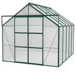 Vitavia Gew&auml;chshaus Uranus 8300 inkl. 4 Dachfenstern - 8,3 m2 -dunkelgr&uuml;n-6 mm