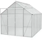 Vitavia Gew&auml;chshaus Uranus 9900 inkl. 4 Dachfenstern - 9,9 m2 -Alu-blank eloxiert-4