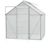Vitavia Gew&auml;chshaus Calypso 3000 inkl. 1 Dachfenster - 3,0 m2 -Alu-blank eloxiert-4
