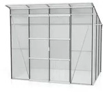 Vitavia Gew&auml;chshaus Freya 5900 inkl. 1 Seitenfenster - 5,9 m2 -Alu-blank eloxiert-6