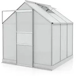 Vitavia Gew&auml;chshaus Apollo 3800 inkl. 1 Dachfenster - 3,8 m2 -Alu-blank eloxiert-6