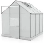 Vitavia Gew&auml;chshaus Apollo 3800 inkl. 1 Dachfenster - 3,8 m2 -Alu-blank eloxiert-4