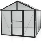 Vitavia Gew&auml;chshaus Zeus 10000 inkl. 2 Dachfenstern - 10,0 m2 -schwarz-16 mm