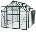 Vitavia Gew&auml;chshaus Uranus 11500 inkl. 4 Dachfenstern - 11,5 m2 -dunkelgr&uuml;n-3 mm
