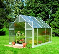 Juliana Gew&auml;chshaus Magnum - 3,22 x 2,57 m - 8,3 m2 (Gr. 1)-alu-natur-6 mm