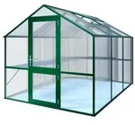 KGT 11300002, KGT Gew&auml;chshaus Rose Typ III-moosgr&uuml;n-2,33 x 3,23 m